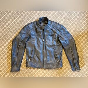 Men’s Harley-Davidson Black Leather Jacket, Size Medium